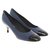 Chanel Zapatillas Azul Cuero  ref.86079