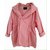 Des Petits Hauts Trench coats Pink Cotton  ref.86129