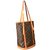 Louis Vuitton Bucket large model Dark brown Leather  ref.86131