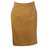 Yves Saint Laurent Skirts Mustard Silk Linen  ref.86176