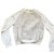 Carven Suéter de efecto bi-material tallado. Blanco roto Algodón  ref.86400