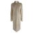 Gianni Versace Embroidered Shearling Coat Beige Fur  ref.86453