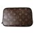 Louis Vuitton Monogrammed toiletry case Dark brown Cloth  ref.86537
