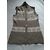 Autre Marque Strickjacke aus Kaschmir in Beige und Cremeweiß gemustert Aus weiß - Ansicht 2