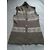 Autre Marque Strickjacke aus Kaschmir in Beige und Cremeweiß gemustert Aus weiß - Ansicht 3