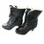 inconnue Ankle boots Black Leatherette  ref.87231