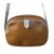 Yves Saint Laurent Handbags Silvery Mustard Light brown Leather Cloth  ref.87276