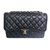Chanel TIMELESS Black Leather  ref.87381