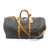Louis Vuitton Keepall 60 bandoulier monogram Brown Leather  ref.87430