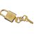 Louis Vuitton padlock Silvery Bronze Metal  ref.87482