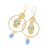 Autre Marque Fatma handmade gold plated creoles Golden Gold-plated  ref.87503