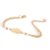 Autre Marque Fine gold plated bracelet with pearly pearls Golden Gold-plated  ref.87505