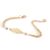 Autre Marque Fine bracciale placcato in oro con perle perlate D'oro