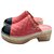 Chanel Chaussons Cuir Rouge  ref.87511