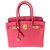 Hermès Sonderauftrag Birkin 30 - Hufeisen Pink Leder  ref.87537