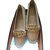 Louis Vuitton Oxford Flat Loafer Beige Patent leather  ref.87554