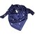 Chanel scarf Navy blue Silk  ref.87610