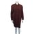 Autre Marque Christa Fiedler skirt suit Dark red Wool  ref.87701