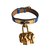 Hermès Kelly Blu D'oro Pelle Metallo Placcato in oro  ref.87713