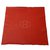 Hermès Leather Playmat Red  ref.87722