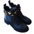 Louis Vuitton Boots RIDE FLAT Black Leather  ref.87735