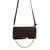 Louis Vuitton Bolsa Favorita Marrom Lona  ref.87842