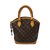 Louis Vuitton Lockit PM Monogram bag Dark brown Cloth  ref.87939
