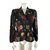 Thierry Mugler Veste motif floral Soie Polyester Noir Multicolore  ref.87942