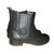 Chanel boots Black Leather  ref.88094