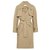 Chloé Trench Coat Bege Couro  ref.88102