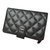 Chanel Zip Wallet Black Leather  ref.88108