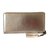 Comme Des Garcons Continental travel wallet Silvery Leather  ref.88183