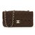 Chanel TIMELESS 25 CHOCO THIN Dark brown Leather  ref.88399