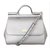 Dolce & Gabbana bolsa em couro prateado MISS SICILY Prata  ref.88425