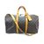 Louis Vuitton KEEPALL 50 BANDOULIERE MONOGRAM Braun Leder  ref.88453