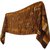 -Luxuous scarf YVES SAINT LAURENT, en pure soie made in Italy Brown Silk  ref.88479