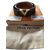 Louis Vuitton Damas de ébano con V Loop Chocolate Cuero  ref.88487