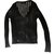 Philipp Plein, openwork black sweater. Cotton Nylon  ref.88508