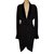 Chanel Coat dress Black Wool  ref.88571