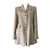 Hermès Hermes Veste and tweed Brown Beige Silk  ref.88622