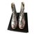 Chanel Short boots Silvery Leather  ref.88789