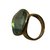 Calvin Klein anel continuidade verde tamanho 53 novo Aço  ref.88894