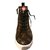 Louis Vuitton sapatilha World Tours Boot Vuitton Chocolate Lona  ref.88978