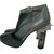 Chanel Botas de tornozelo Cinza Couro Tweed  ref.89071