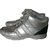 Chanel Sneakers Silvery Blue Leather  ref.89080