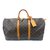 Louis Vuitton Keepall 55 monogram Brown Leather  ref.89169