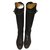 Hermès boots Black Leather  ref.89176