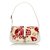Gucci Printed Nylon Jackie Baguette White Red Cream Leather Cloth  ref.89178