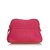 Hermès Mini Bolide Reisekoffer Braun Pink Hellbraun Leder Leinwand Tuch  ref.89272