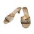 Jimmy Choo Suede mules with embellishment Brown Beige  ref.89311